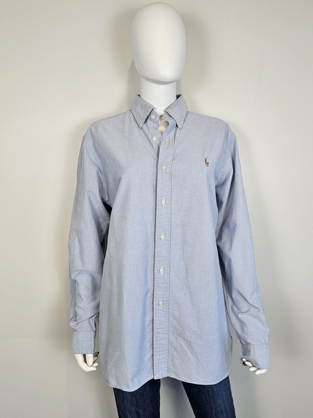 Ralph Lauren Light Blue Button-Down Oxford Shirt Sz M